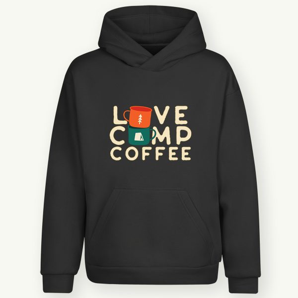 Love Camp Coffee Kapşonlu Sweatshirt