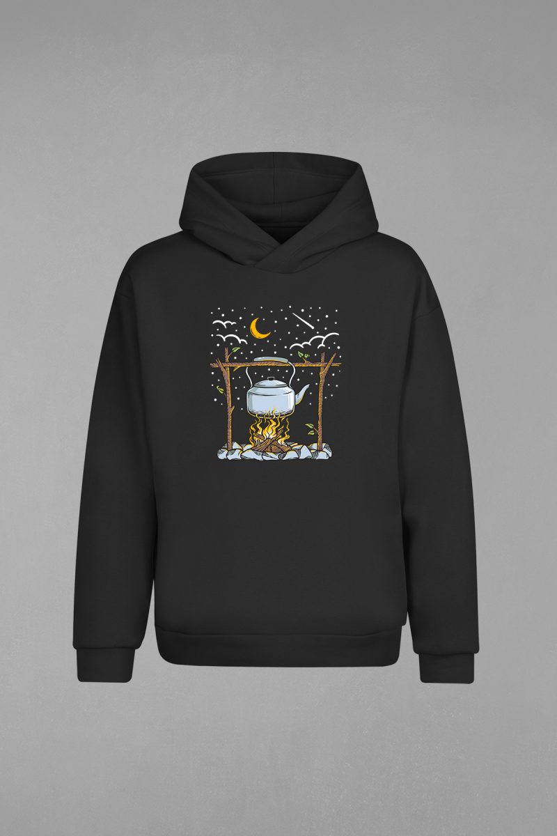 Tea Pot Kapşonlu Sweatshirt