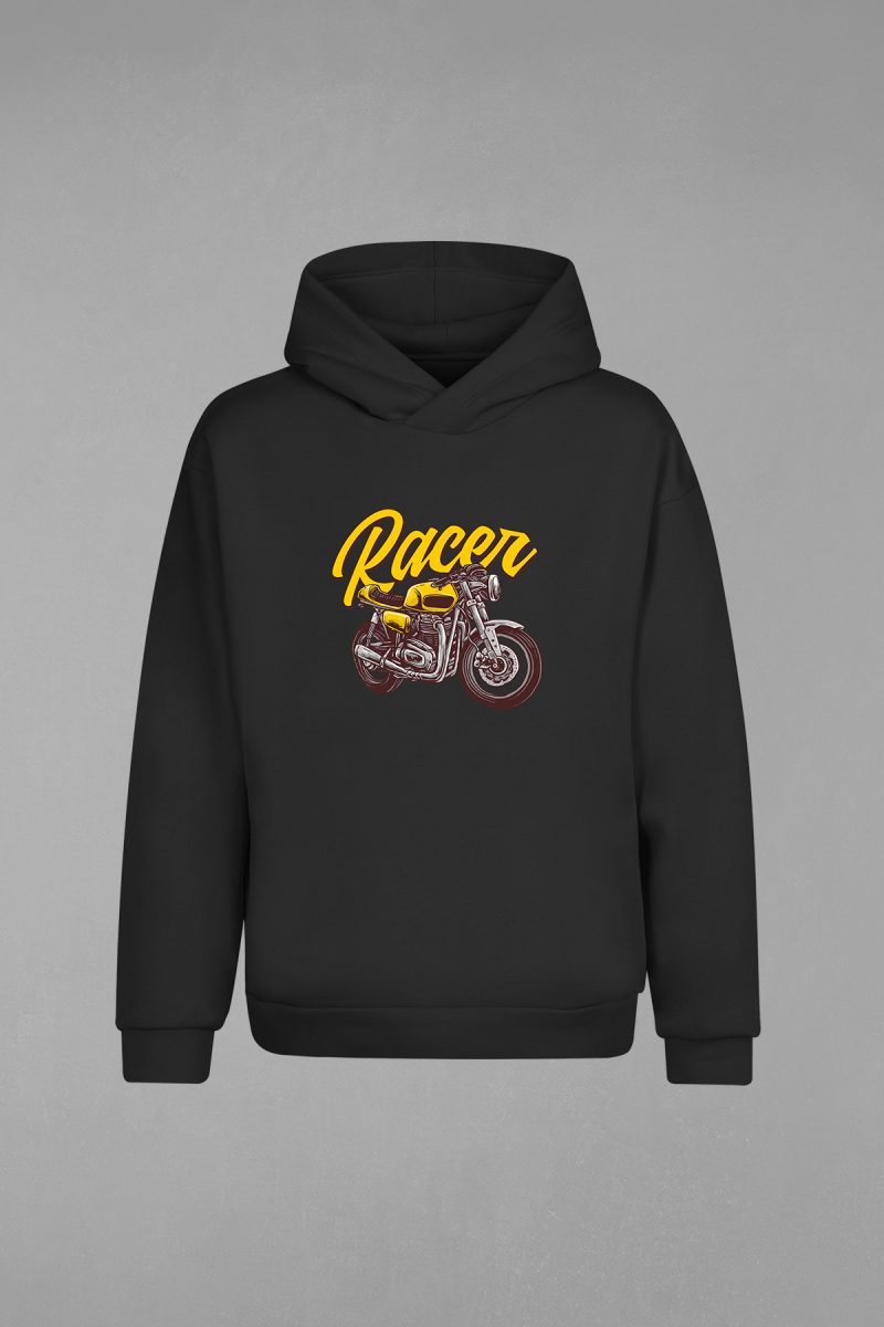 Racer Kapşonlu Sweatshirt