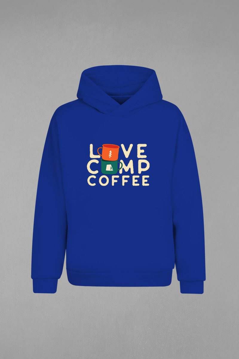 Love Camp Coffee Kapşonlu Sweatshirt