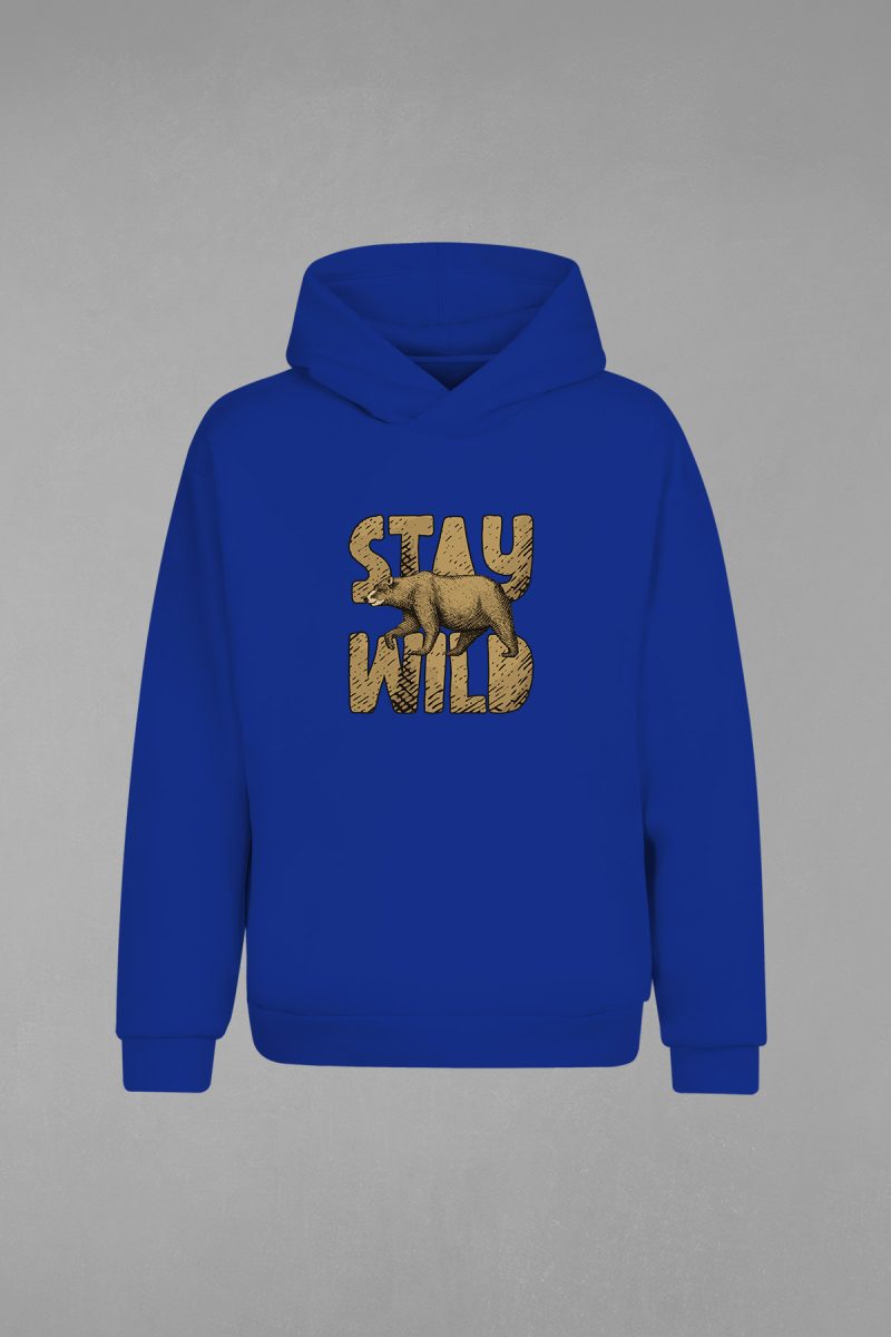 Stay Wild Kapşonlu Sweatshirt