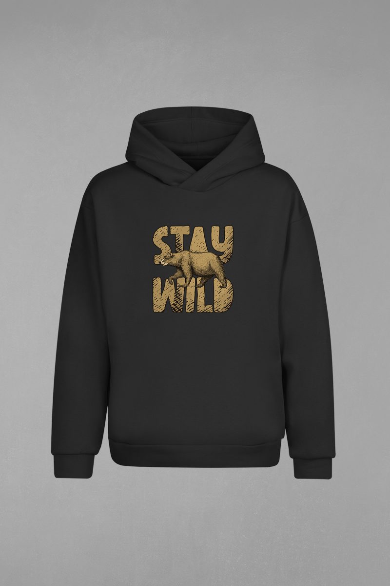 Stay Wild Kapşonlu Sweatshirt