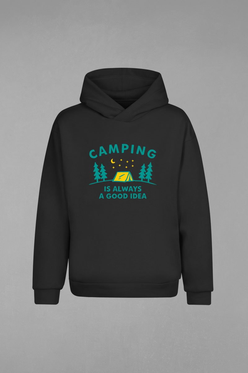 Camping Idea Kapşonlu Sweatshirt