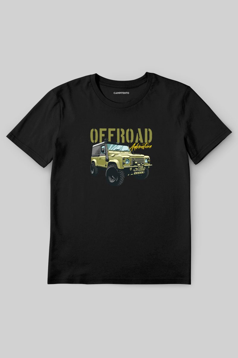 CT-019-Siyah Land Rover Offroad Tişört CT-019